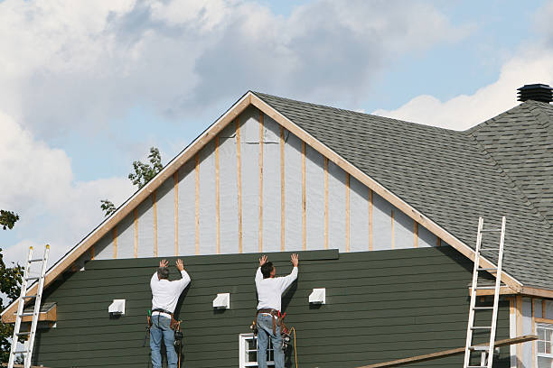 Professional Siding Contractor technician working in Newtown Square, PA